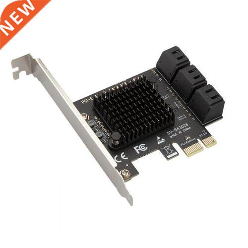 6 Ports SATA PCIe Adapter SATA III to PCI Express 3.0 X1 Con