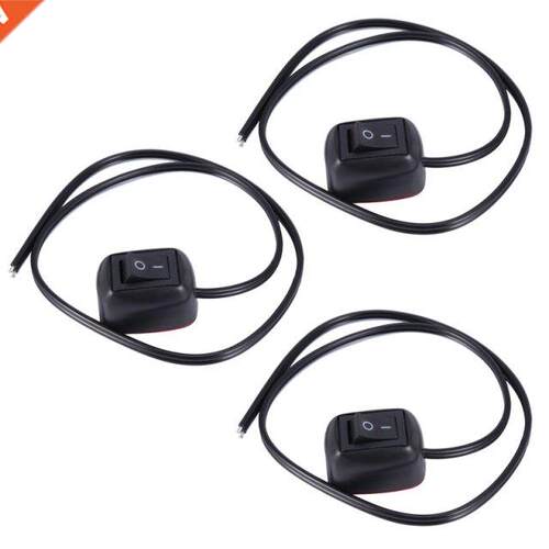 3X Car DIY Switch Water Drop Shape Button Switch OFF/ON DC 1