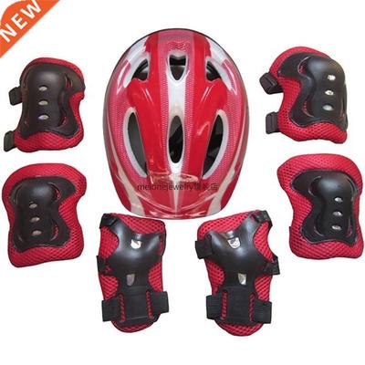 7pcs Kid Child Roller Skating Bike Helmet Knee Wrist Guard E
