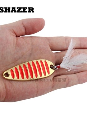 brand Fishing lure spoon 2g 5g 7g 10g 15g 20g Gold/Silver fi