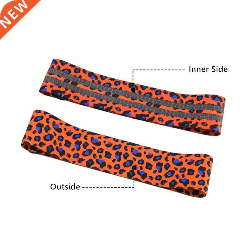 ni Leopard Print Yoga Squat Circle Loop Hips Resistance Band