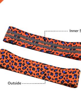 ni Leopard Print Yoga Squat Circle Loop Hips Resistance Band