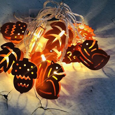 Thanksgiving decoration LED battery compartment squirrel