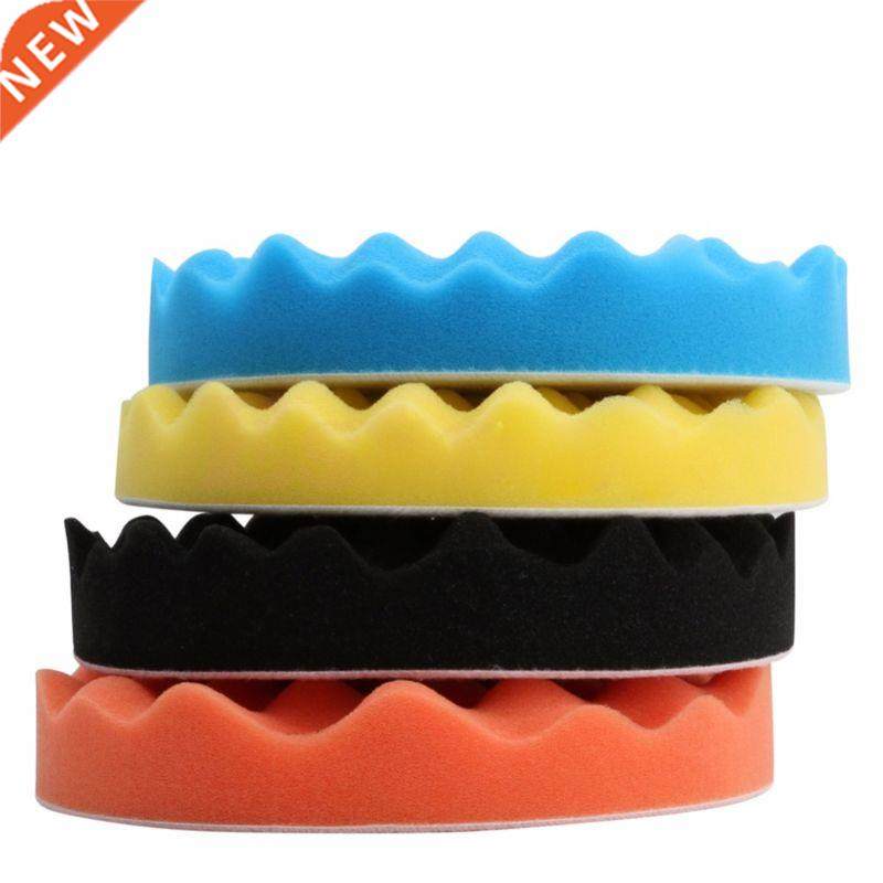 4Pcs 3/4/5/6/7 inch Buffing Polishing Sponge Pads Kit For Ca