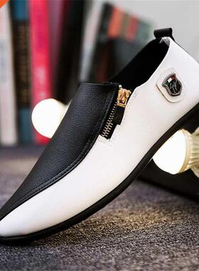 Brethble Solid Color Slip Men Driving Shoes Spring nd ut