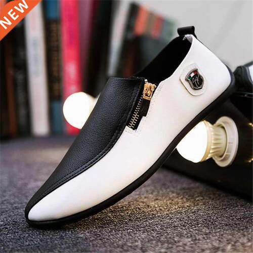Brethble Solid Color Slip Men Driving Shoes Spring nd ut