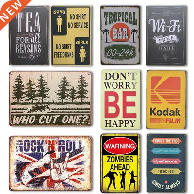 Wifi Free Metal Sign Retro Warning Signs Life Motto Metal Ti