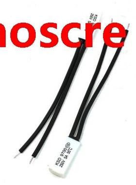 2 Pcs KSD9700 250V 5A 55 Celsius NC Plastic Thermostat Tempe