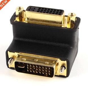 DVI-I 24+5 Pin Male to Female Right Angled Adapter LCD Monit