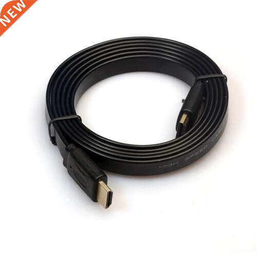 1.8m Copper Core Audio Flat HDMI 3D HD HDTV V1.4 Video Cable
