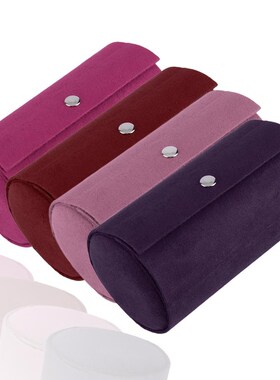 Multifunctional Fabric 3 layers Jewelry Display Box Cylinder
