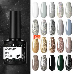 Nail Gel Polish UV LED Lamp Shiny Semi-permanent Glitter