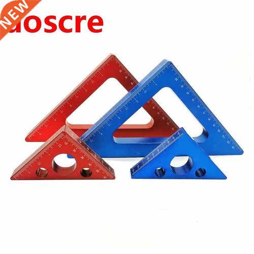 45 Degree Aluminum Alloy Angle Ruler Inch Metric Triangle Ru