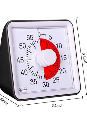 1 Pc 60 Minutes Visual Analog Timer Silent Countdown Clock T