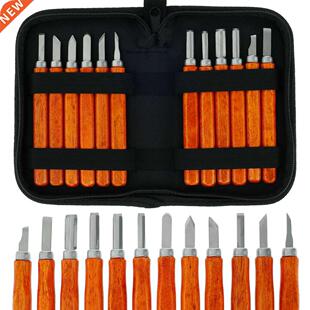 12Pcs Wood Carving Chisels Tool Set SK2 Carbon Steel Wood Ca