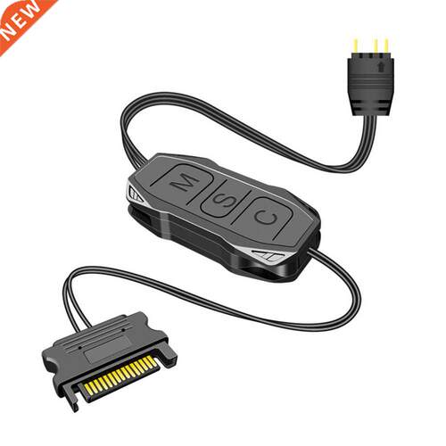 COOLMOON AR-1 RGB Controller 5V 3 Pin to SATA Power Supply A