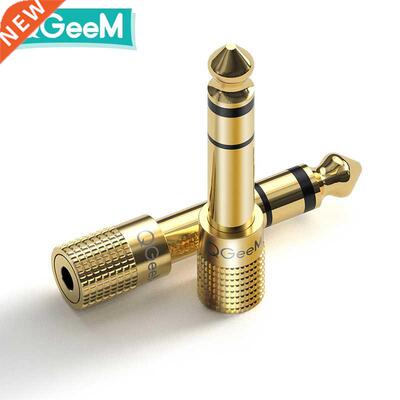 QGEEM Jack 6.5 6.35mm Male Plug to 3.5mm Female Connector H