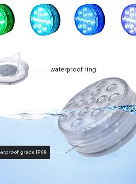 RGB Waterproof Underwater Lamp13 Led Beads Submersble Lght