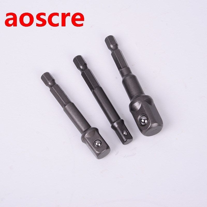 3Pcs 1/4 3/8 1/2 Hex Shank Wrench Electric Screwdriver Exten