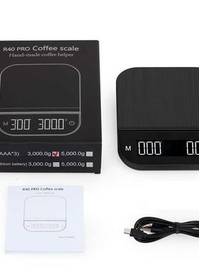 Smart Coffee Scale with Timer Kitchen Scales USB Charging Ha