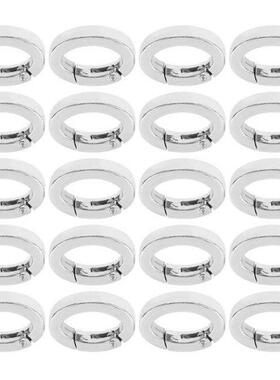 Buckles Oval Spring Buckle Alloy Silver Snap Hooks Clip for