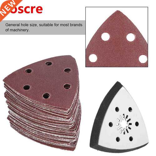 61X 90mm 6 Holes Sanding Pad Sand Paper Oscillating Polish M