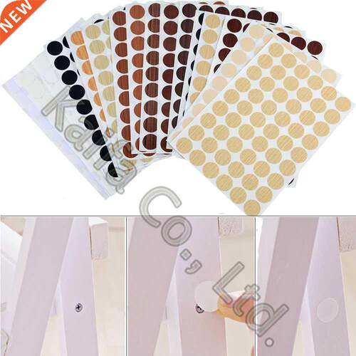 54PCS/Sheet Dameter 21MM PVC Self Adhesve Stcker Screw Ho