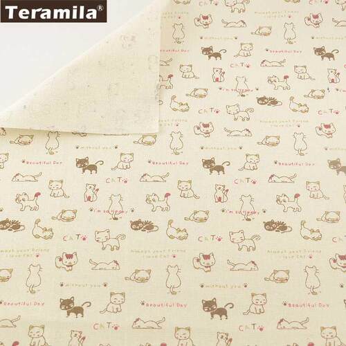TERILA Cushion Pillow Zakka Pet Lovely Cat Designs Cotton
