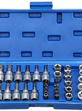 Torx Star Socket Set & Bit Male Female E Sockets with To