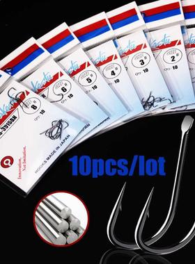 10 Pieces/30 Pieces/Batch Sode Fishing Hook Size 1-8# Black