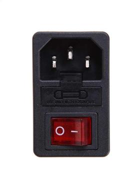 Rood Licht Power Tuimelschakelaar Stopcontact Connector Plug