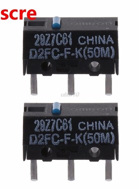 2Pcs D2FC-F-K (50m) Blue Dot Mouse Micro Switch July Wholesa