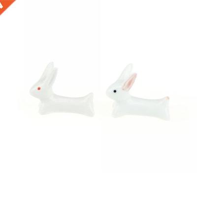 1pc Rabbit Shape Ceramics Chopsticks Spoon Forks Holder Dura