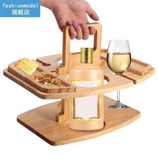 Lightweight Wine Rack Wooden Picnic Table Home With Glass Ho