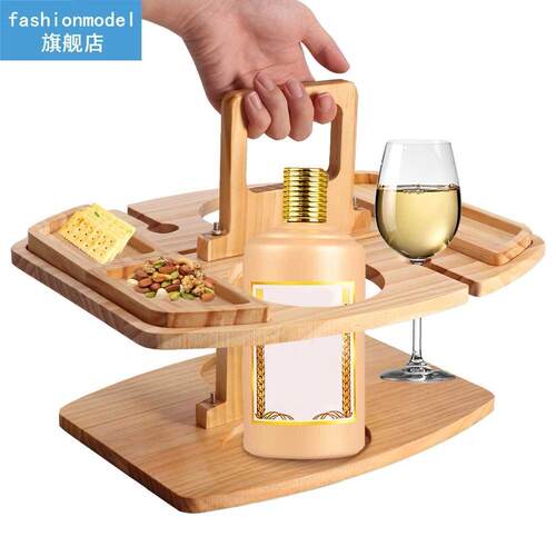 Lightweight Wine Rack Wooden Picnic Table Home With Glass Ho