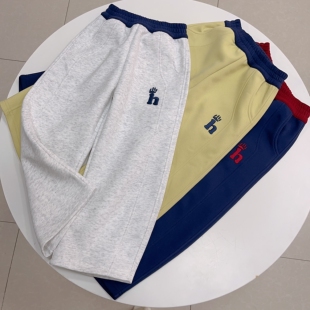 长裤 撞色 儿童裤 春季 小中大童刺绣韩版 亲子小弯刀裤 子 H家 新款