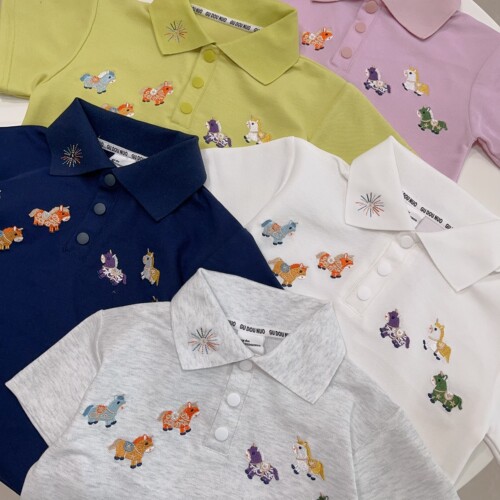 2026夏季儿童POLO领短袖 男女童T恤刺绣小马百搭透气宽松小中大童