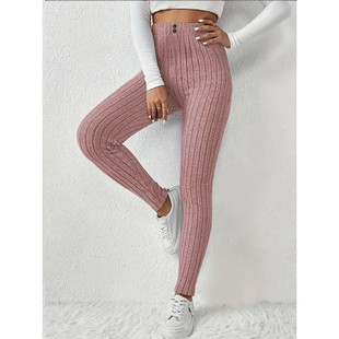 Solid color plus size high waisted legging纯色大码高腰打底裤