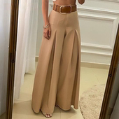 for waist retro New thin high culottes women loose