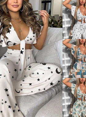 Tank High Waist Shorts Printing Yoga Sets ensemble femme