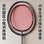 正品 羽毛球拍迷你甜区全碳素纤维超轻5U耐用型男女专业训练小框拍