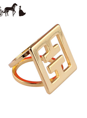 法式优雅高档围巾方形丝巾扣百搭方巾配饰环两用女式披肩打结装饰