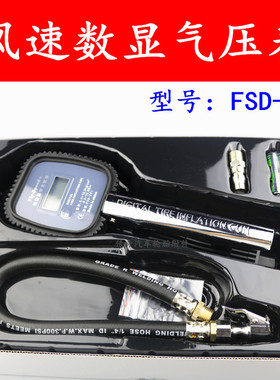 风速数字液晶汽车轮胎气压表充气表加气表高精度加打充气枪FSD201