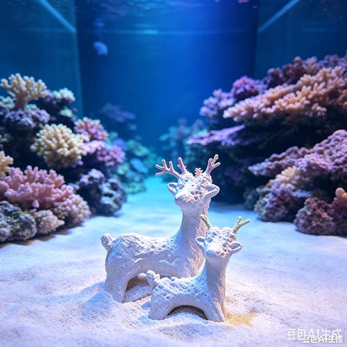 海缸LPS软体珊瑚基座 透水陶瓷造景底座 窄方缸造景摆件