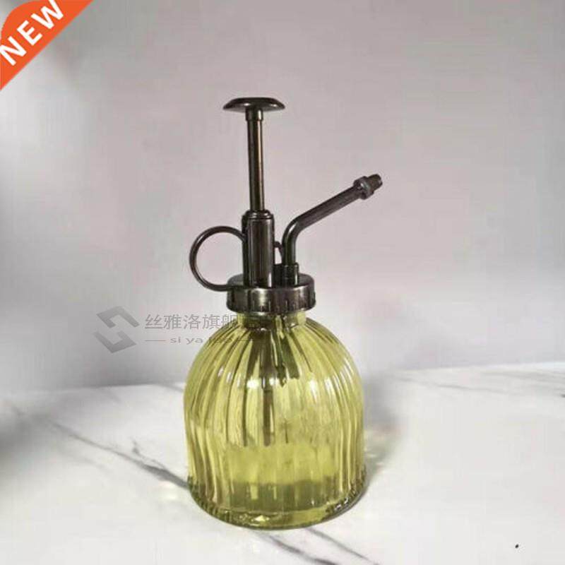 6 colors water cans glass plant flower spray bottle watering