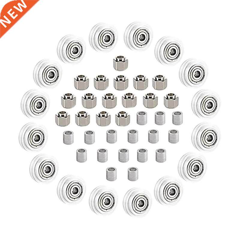 48 pcs 3d printer pom pulley wheel set with pulley bearing f