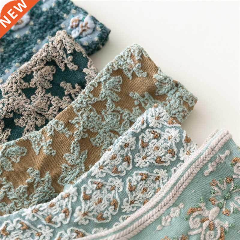 harajuku retro embroidery woman socks japanese kawaii cute s