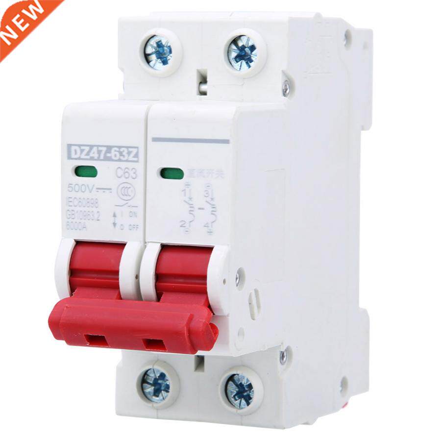 6pcs 2p mcb miniature circuit breaker ac400v household air s