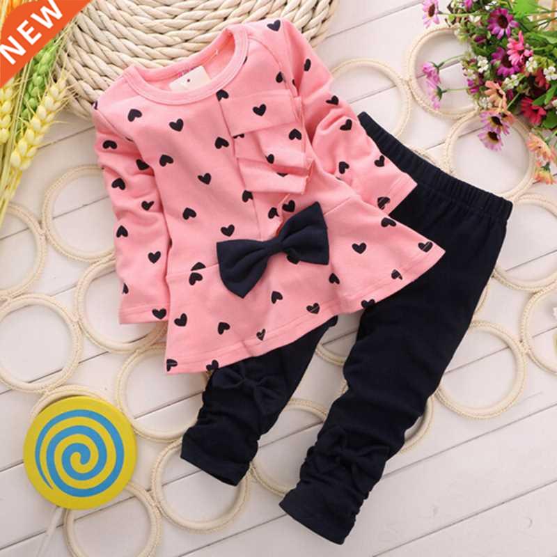 Winter New Fashion Girls Clothing Bow Dress ops Leggings Kid