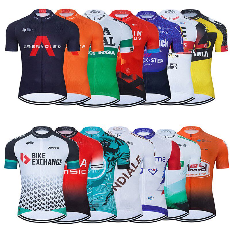 2021 summer mens team cycling jersey mtb uniform mountain bi